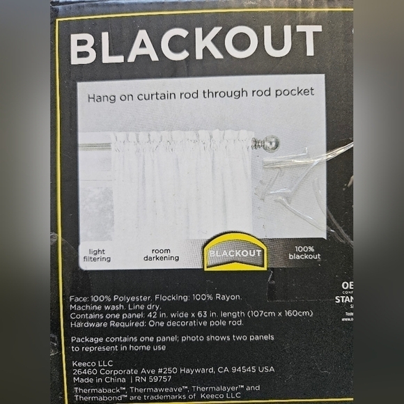 Eclipse blackout curtain - Picture 3 of 5